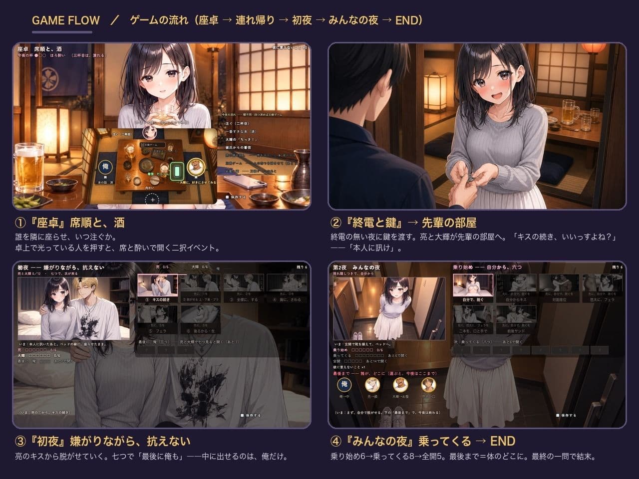 飲みサー泥●プログラム  〜水城 しおり〜 サンプル5