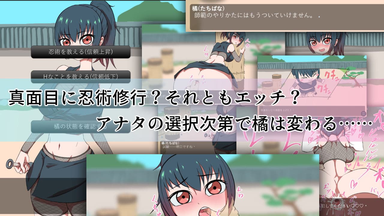くノ一橘の身体を14日間の個人修練で敏感に開発しました。 サンプル3