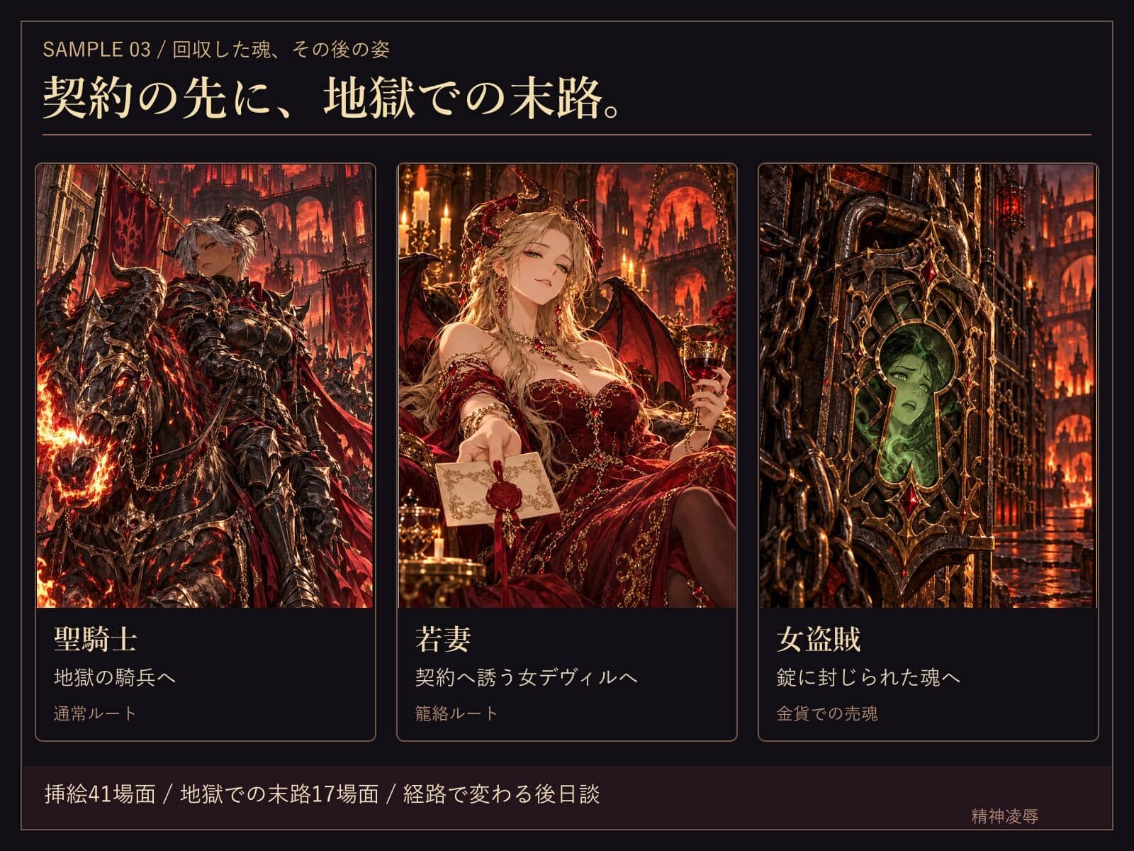 黒翼の誘惑者リゼル 〜女悪魔の誘惑と売魂契約〜 サンプル3