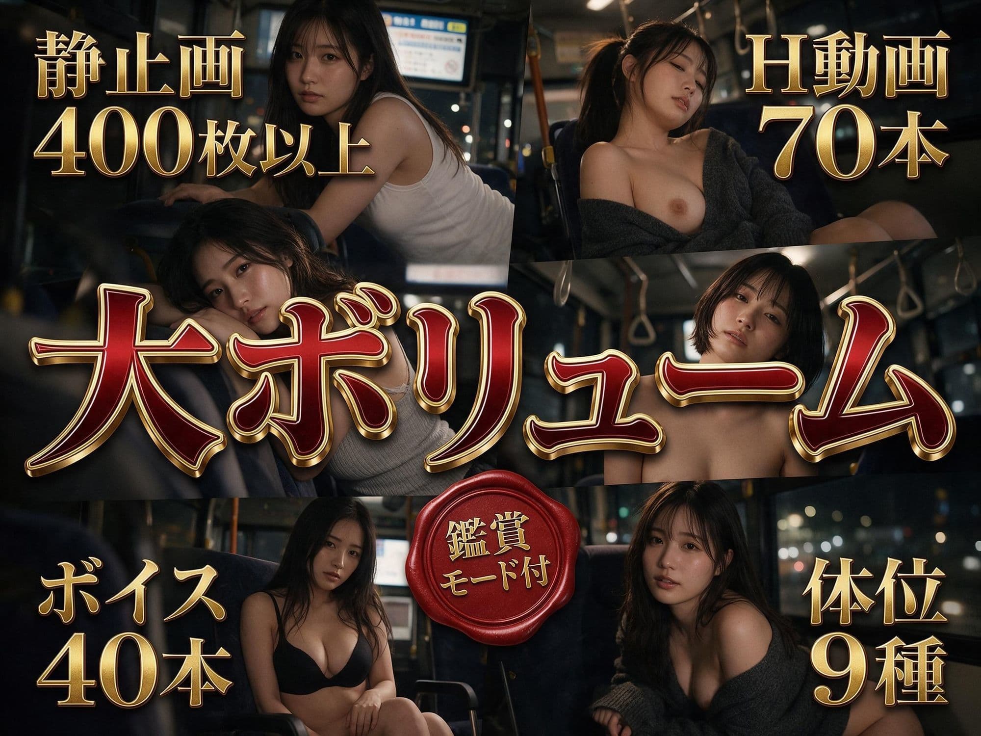 夜行バス中出し痴● 乳首つまみ×尻揉み×生挿入×大量中出し 〜消灯後の車内で10人の巨乳美女を●す〜 サンプル3
