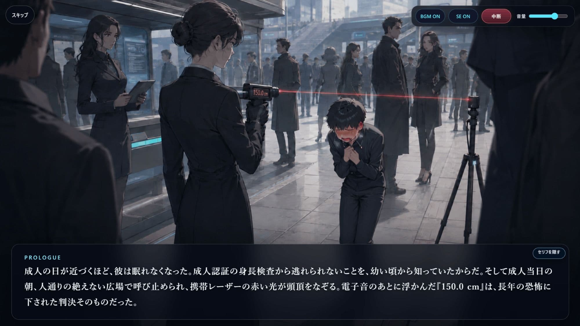 低身長管理社会ーボディースーツ巨女たちによる窒息遊戯ー サンプル5