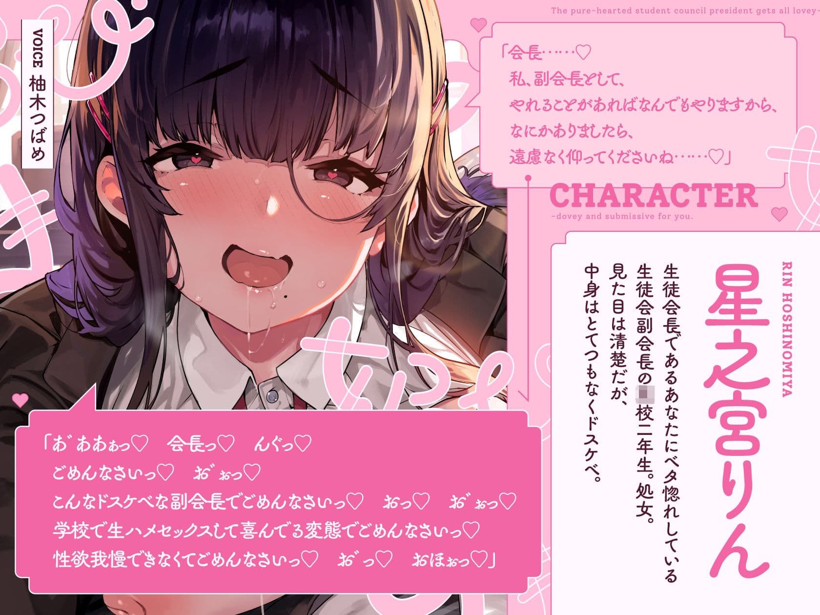 清楚でドスケベな生徒会副会長があまあま媚び媚びご奉仕してくれる話♪【KU100ハイレゾバイノーラル】 サンプル2
