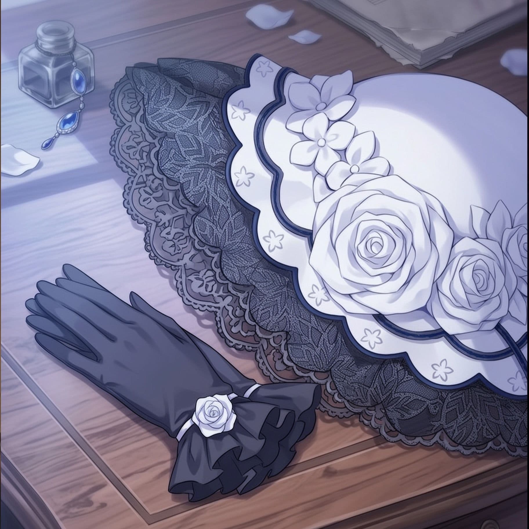 【ま〇さば】大魔女様の帽子と手袋の匂いとぶっかけ サンプル1
