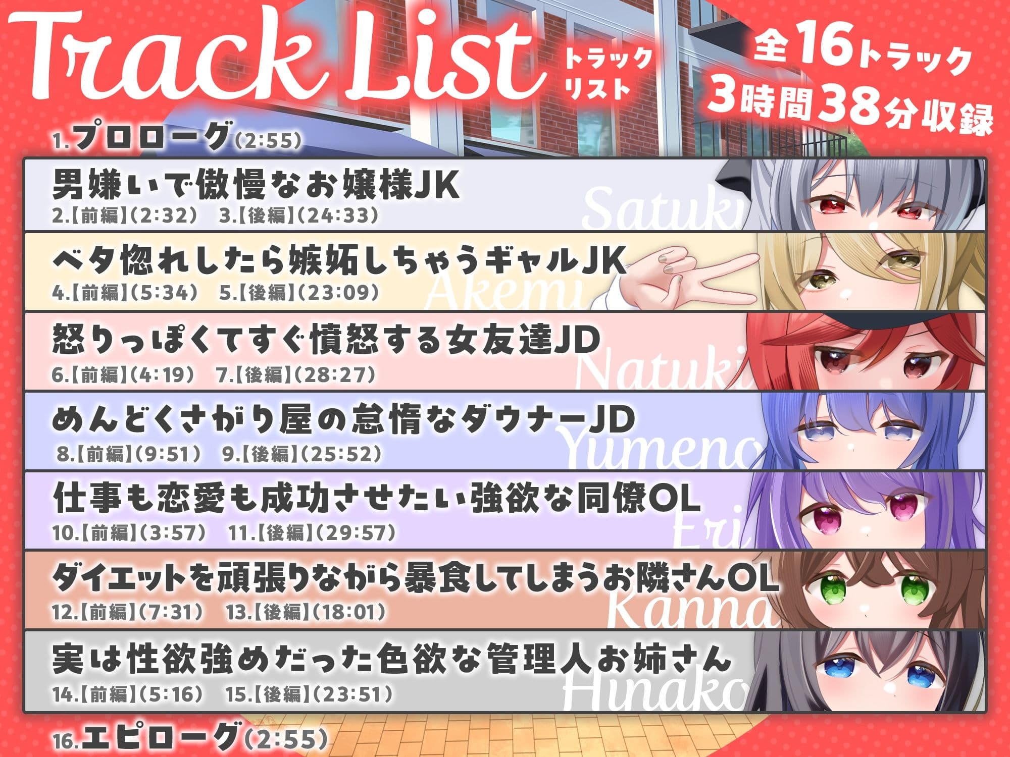 【7周年記念作品/7人オムニバス作品/3時間越え】縁結び荘へようこそ-アパートに住む7人の住人と甘々エッチする話【バイノーラル】 サンプル3