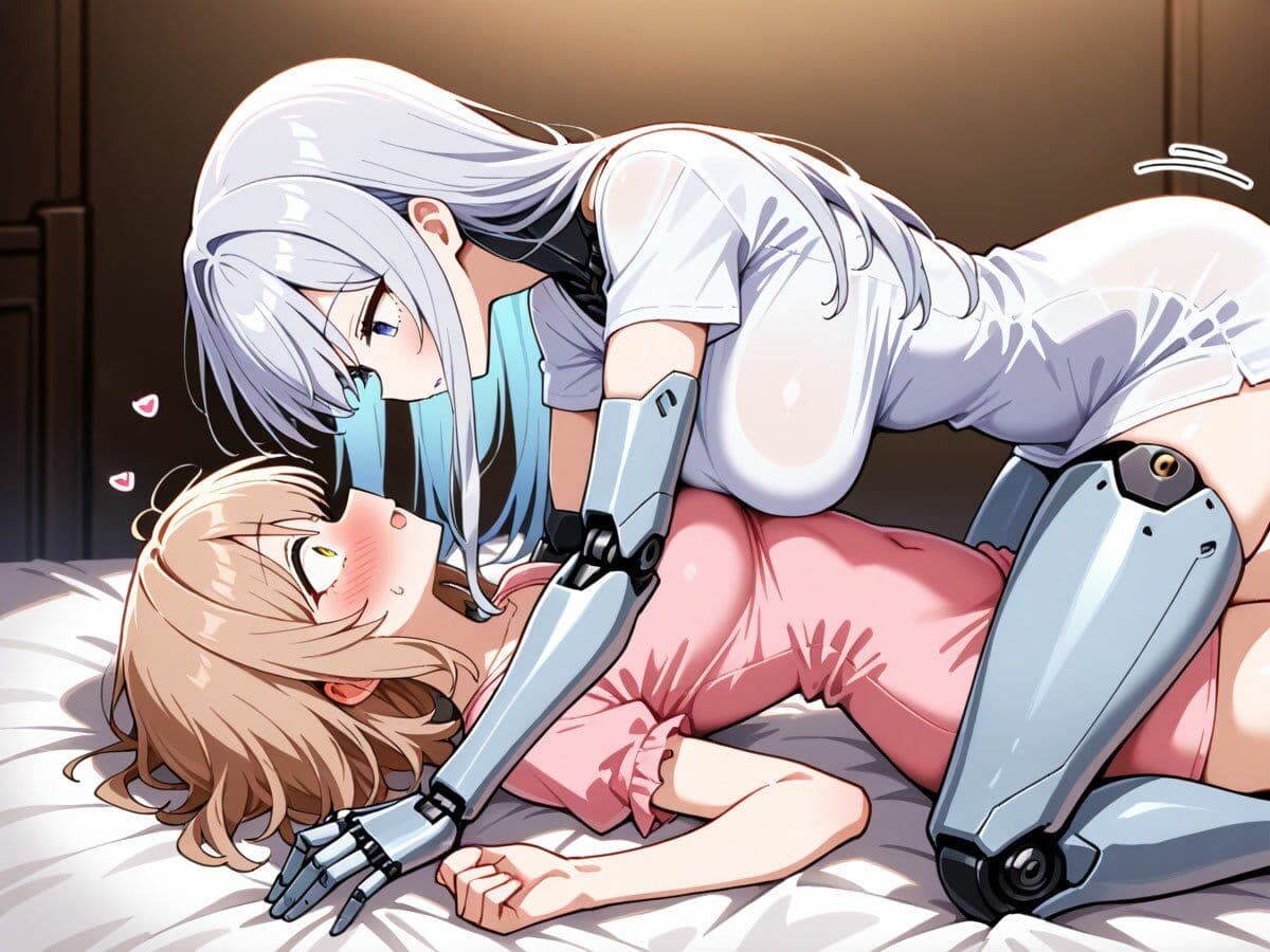 【百合】彼氏の家で見つけた美少女アンドロイドを起動してみたら、えちえちモードで襲われた‥ サンプル3