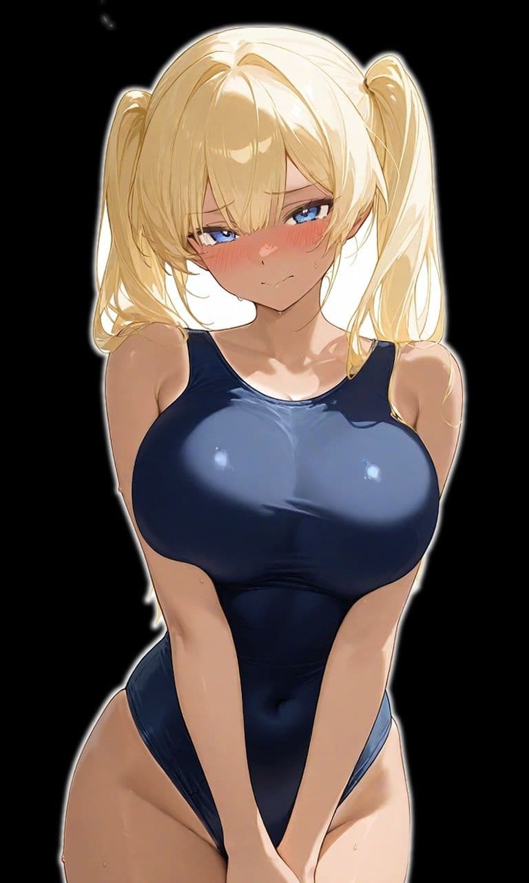 【KU100】褐色ギャルはムチぱつスク水で異世界を救うが快楽闇堕ちする【巨乳/水着/ファンタジー】 サンプル7