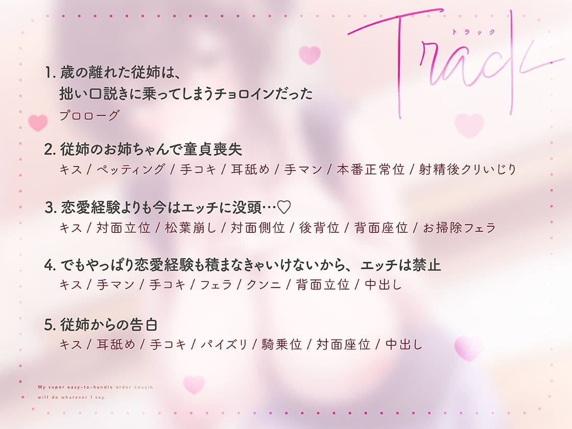 【初体験喪失×年上お姉ちゃん】ちょろ過ぎる従姉妹のおねえさんは何でも言うことを聞いてくれる サンプル3