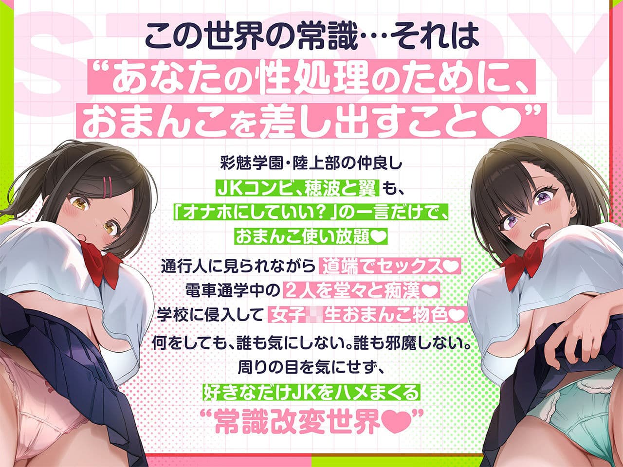 【密着淫語囁き】「すいません、オナホにしてもいいですか？」「え？全然良いですけど…」〜常識改変♪JKが俺のオナホになるのは当たり前♪〜【KU100】 サンプル1