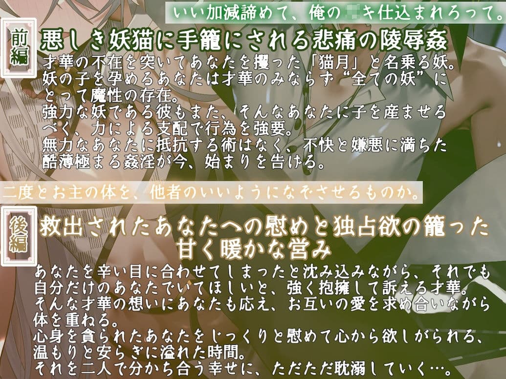 僕の子供を身籠って（はーと）弍 〜前編・略奪の妖猫と蹂躙される愛 / 後編・どうか儂だけに愛されて〜 サンプル3