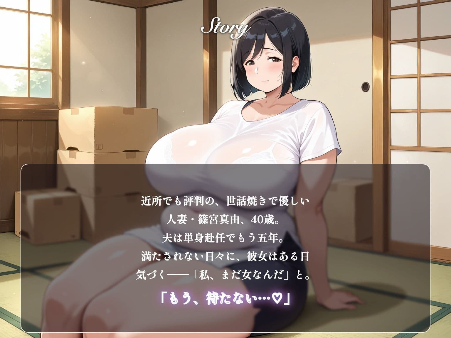 【総集編319分】絶対に断れない人妻 第三巻 〜私から誘った9つの夜〜（CG63枚付） サンプル2