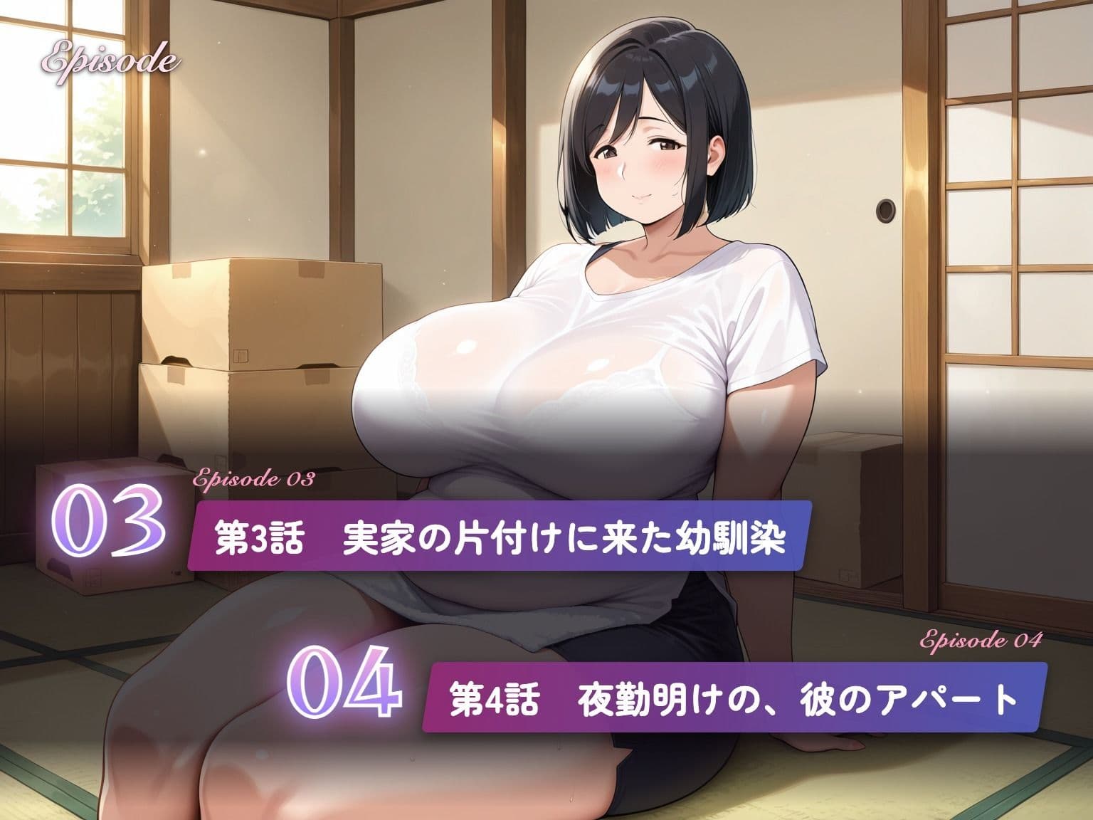 【総集編319分】絶対に断れない人妻 第三巻 〜私から誘った9つの夜〜（CG63枚付） サンプル6