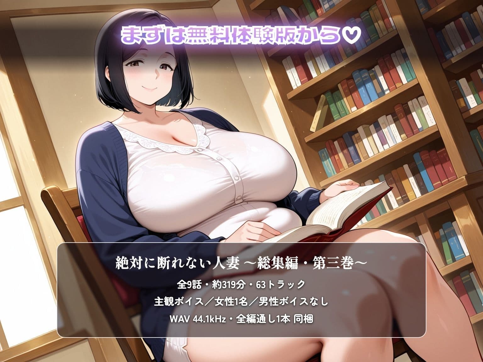 【総集編319分】絶対に断れない人妻 第三巻 〜私から誘った9つの夜〜（CG63枚付） サンプル10