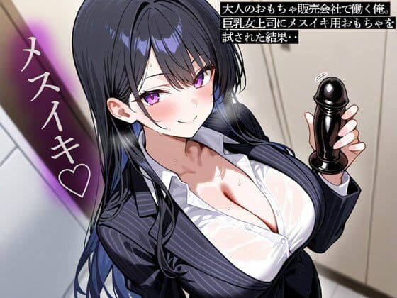 大人のおもちゃ販売会社で働く俺。巨乳女上司にメスイキ用おもちゃを試された結果‥