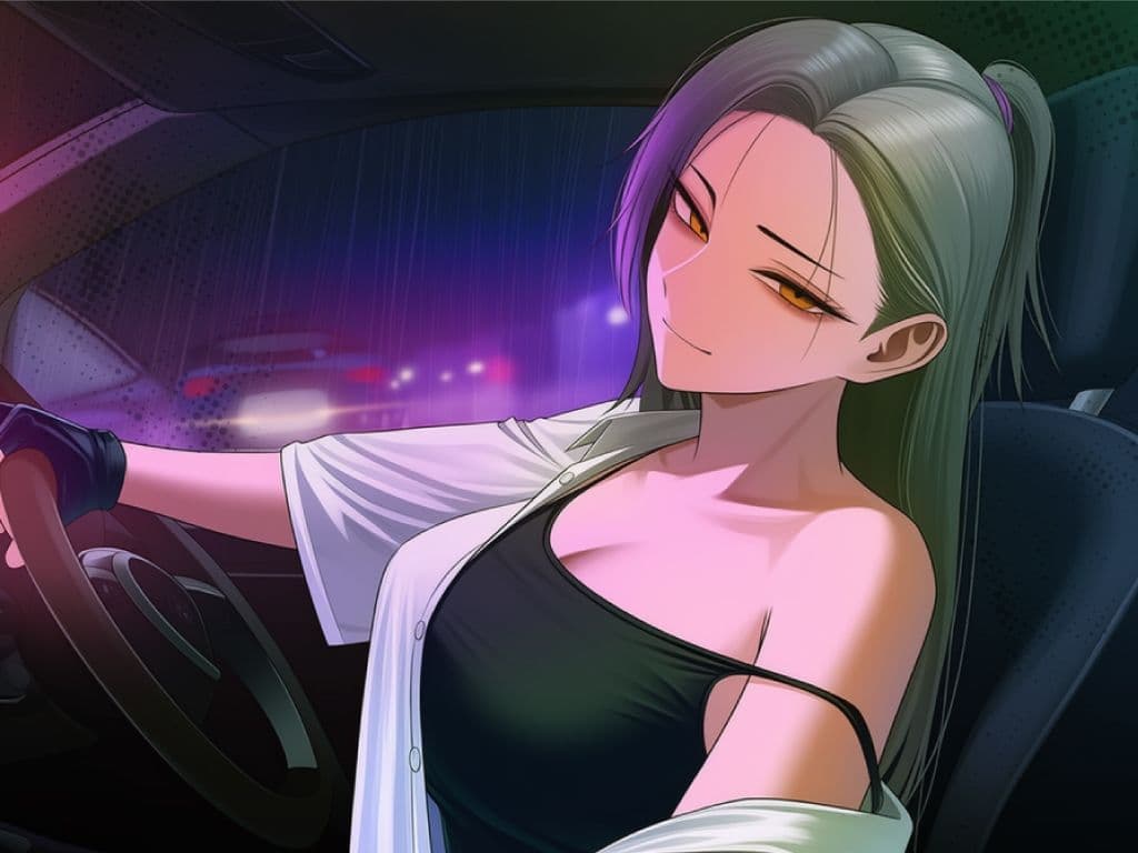 【悪女特化×248km完走耐久】孤独な運び屋の悪女に「今夜だけ彼氏ね」と拾われて、検問スレスレのカーセックスで堕とされて、夜明けに捨てられるまでの一夜 サンプル1