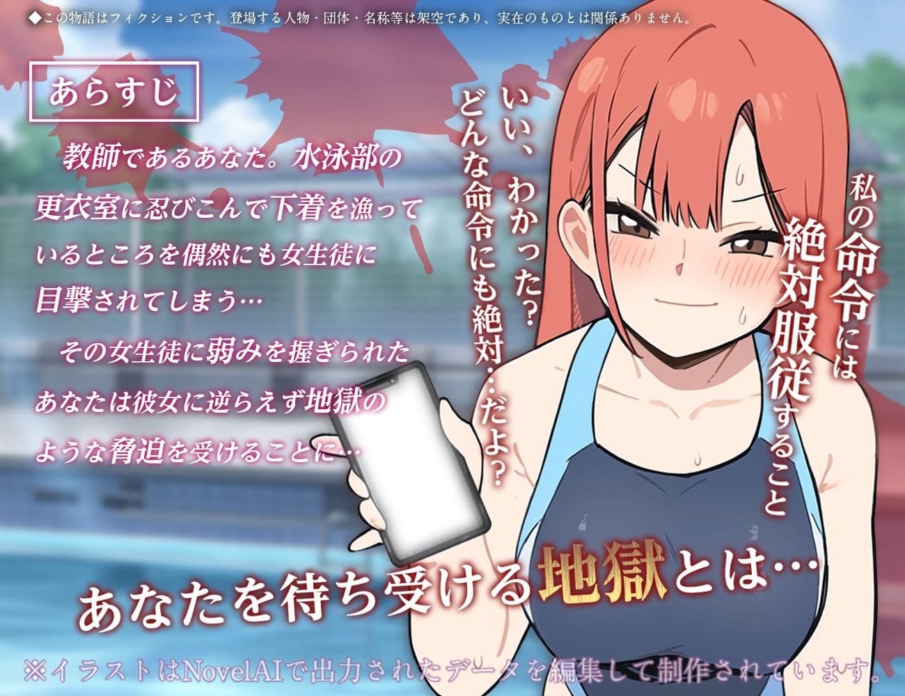 水泳部員の生徒による脅迫マゾいじめ サンプル2