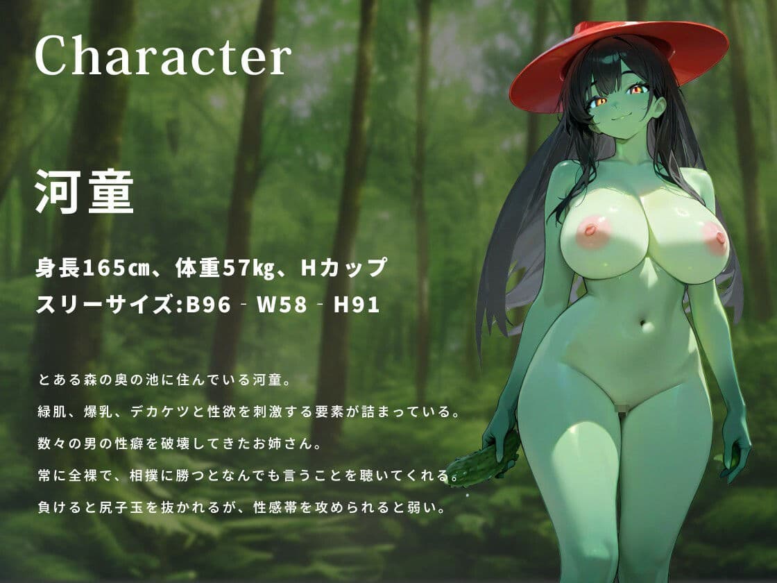爆乳河童お姉さんは相撲で敗北し、ショタ〇キの性〇隷に成り果てる【おねショタ/異種姦/short】 サンプル2
