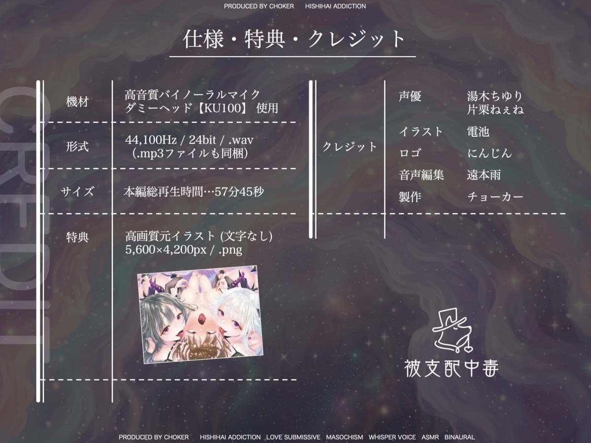 【脳分割催●】双子サキュバスの両耳挟み撃ちマゾ搾精〜片耳ずつ、別々に堕ちちゃう（はーと）〜 サンプル4