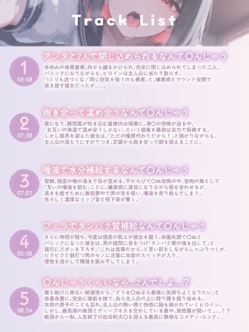 キスして唾液を飲まないと生きて出られない体育倉庫〜僕を嫌悪していた一軍女子J〇が甘々に堕ちるまで サンプル1