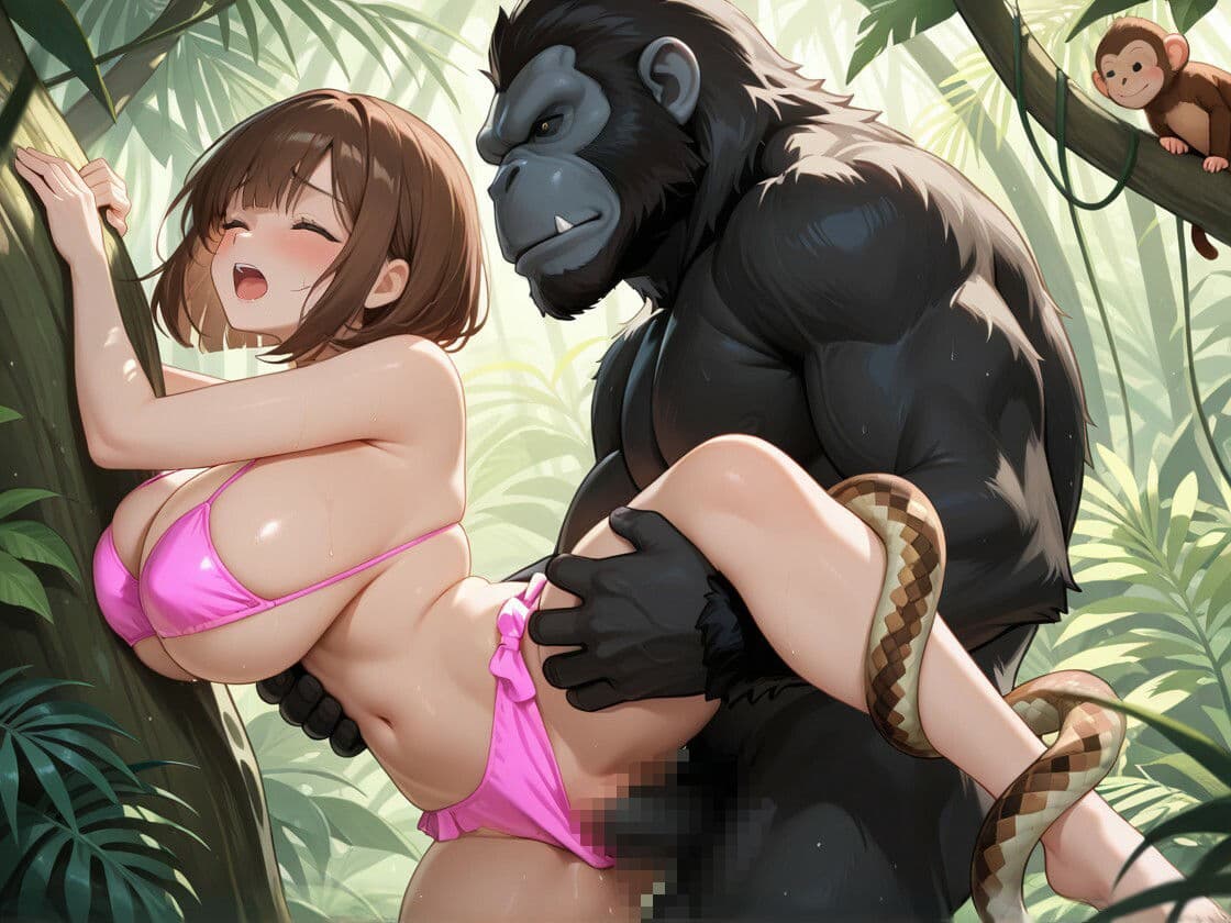 世界ぷるるん滞在記〜オチンポ部族の集落での公開生ハメセックスをテレビ放送されてしまった話〜【エロコメ/グラドル/爆乳】 サンプル6
