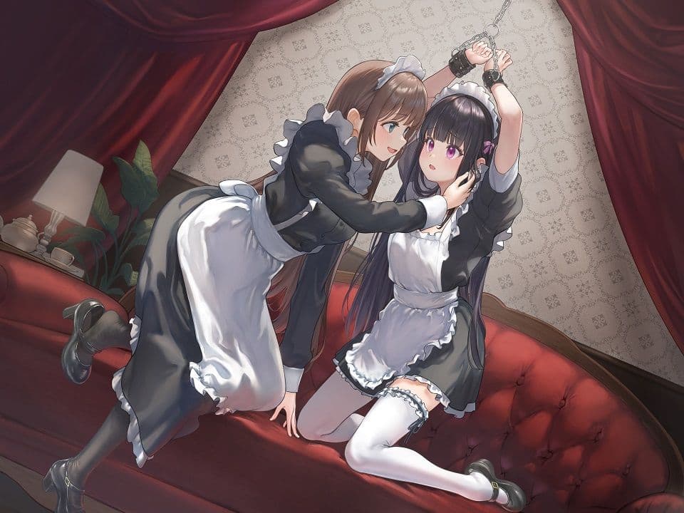 【TS百合】百合メイドレイの拘束飼育日記【主観視点ボイスあり・なし選択可能】【KU100】 サンプル4