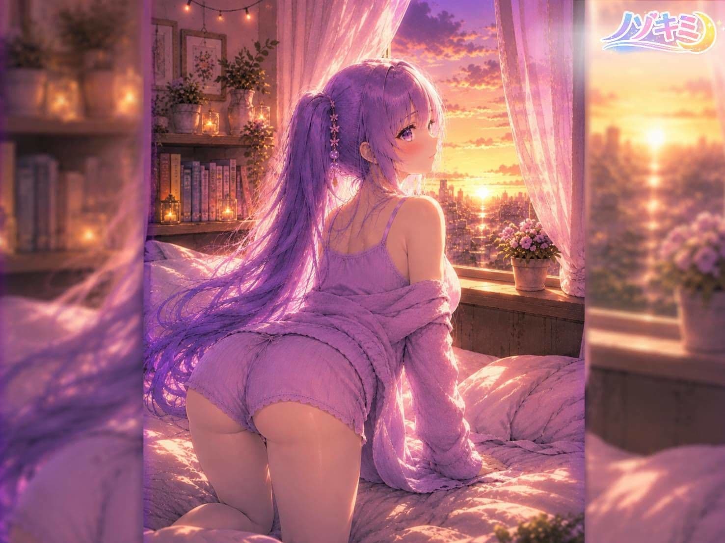 立ちバックぱんぱんっ！！【ノゾキミ】＃08 夕焼けのなか、彼女と窓辺で立○バックした。【涼風めい】 サンプル1