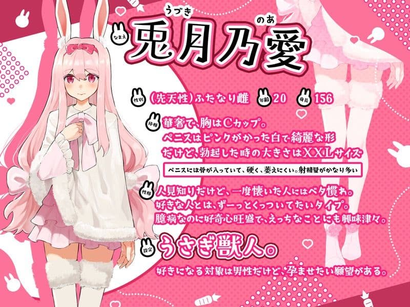 マッチングしたふたなりうさぎ獣人ちゃんの性欲爆発（はーと）極甘いちゃらぶ逆アナル孕ませ交尾 サンプル3