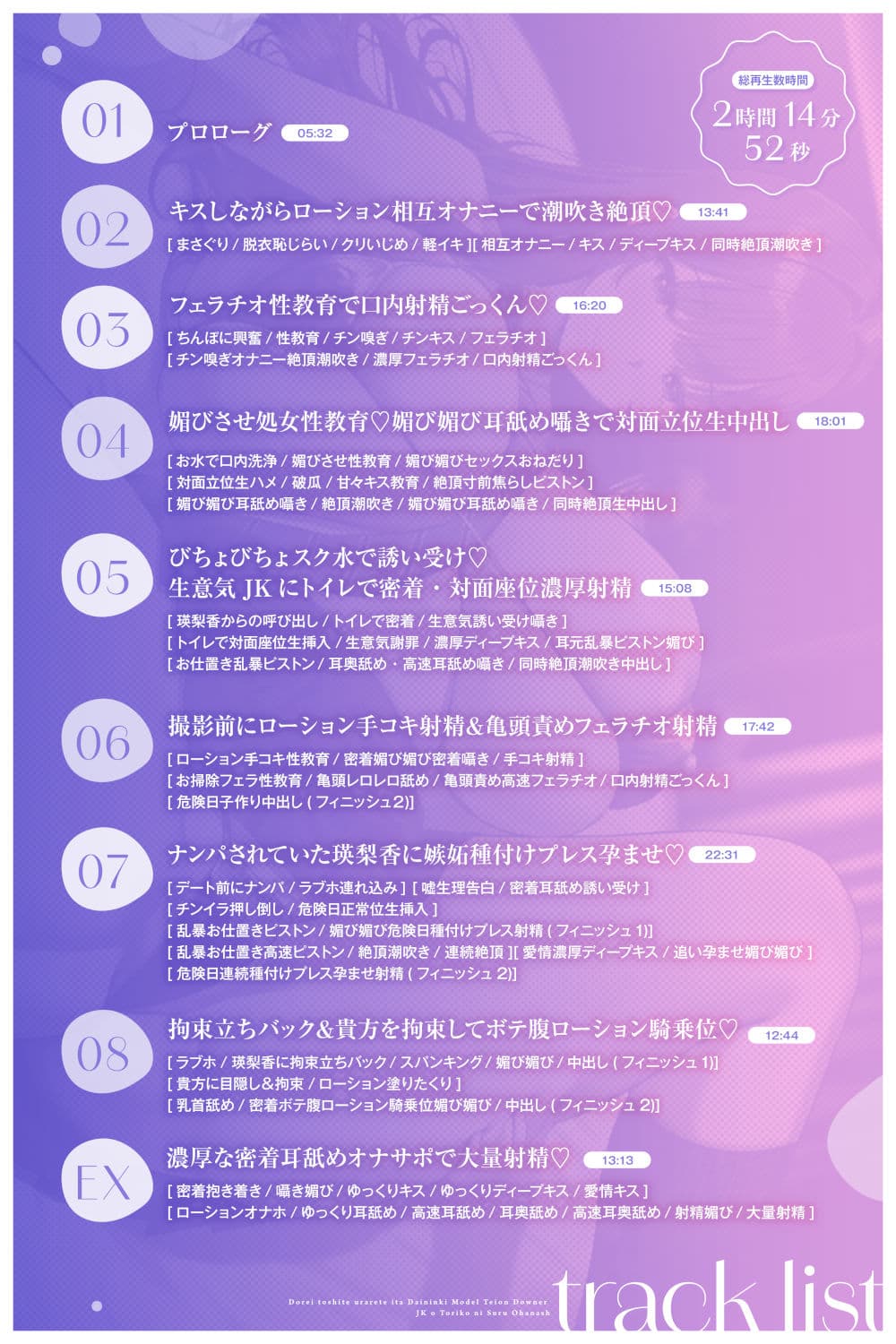 【媚び媚び性教育3】奴●として売られていた大人気モデル・低音ダウナーJKを虜にするお話【耳舐め誘い受け媚び】 サンプル3