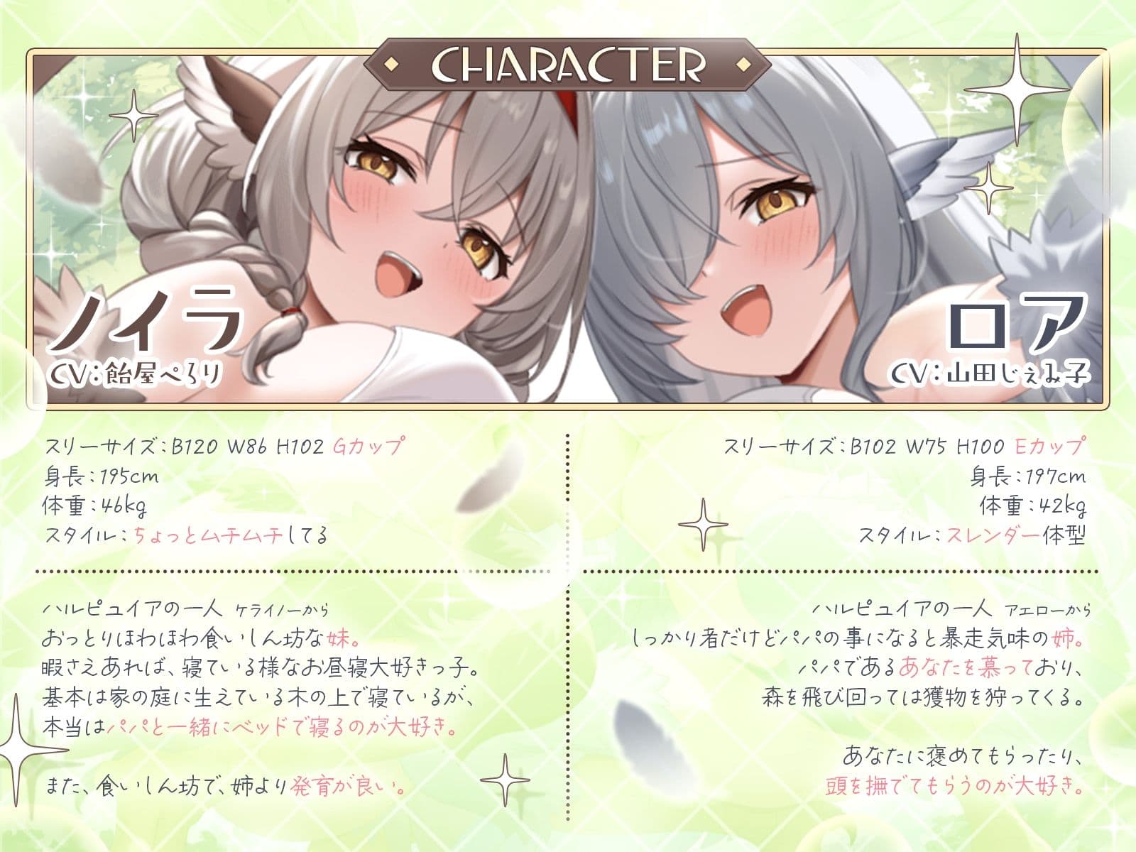 【長編】甘えん坊ハーピー姉妹のパパレ●プ！〜親代わりとなって卵から大事に育ててきたのに、襲われて「パパ」にされちゃいました〜【KU100収録】 サンプル2