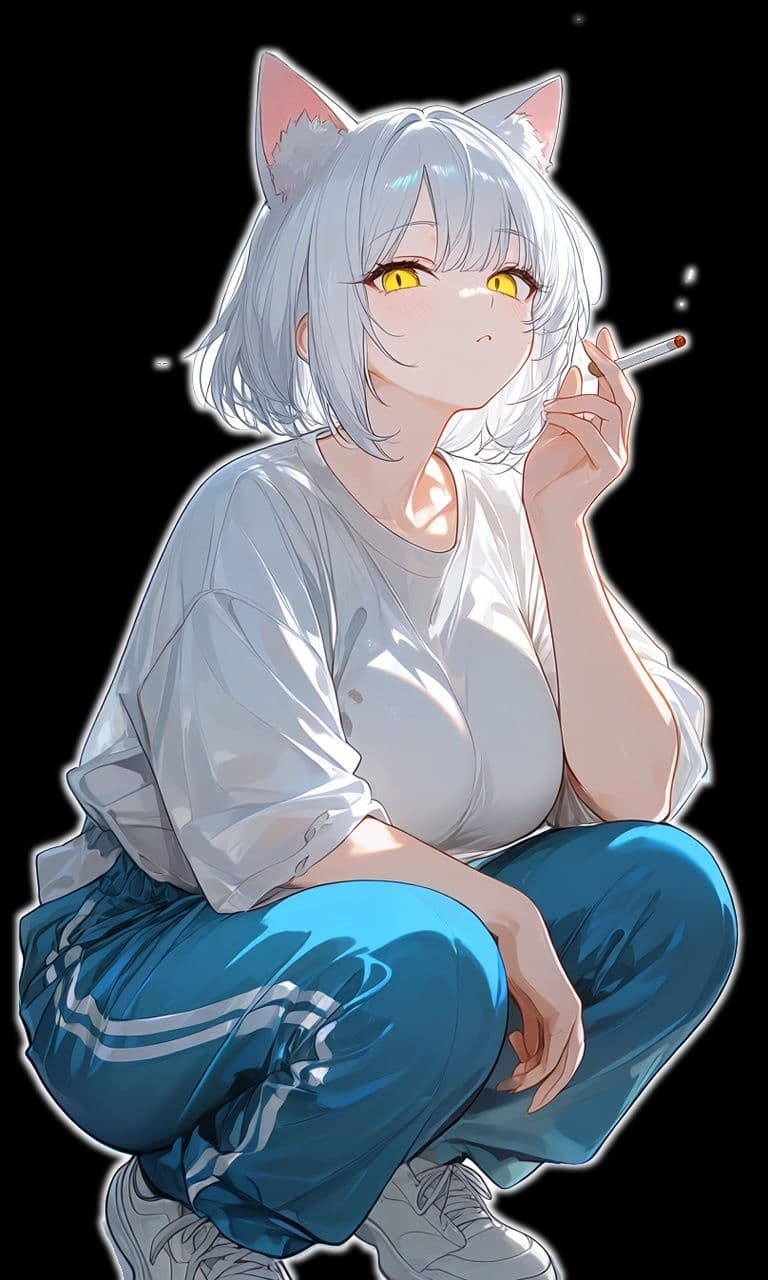 ヤニ切れした猫耳娘は金欠なので中出しさせてタバコ代を稼ぎたい。【けもみみ/変態/痴女】 サンプル7