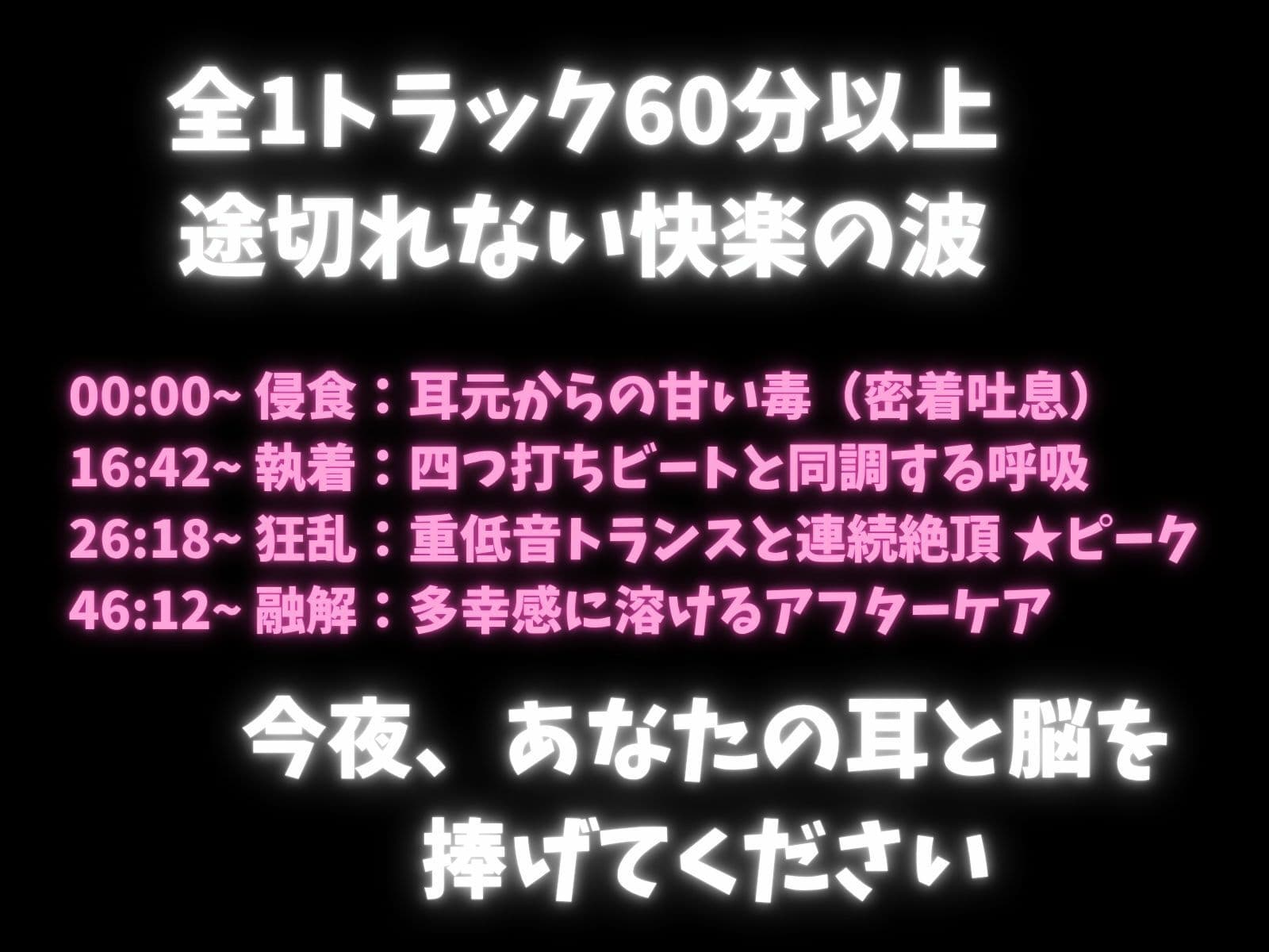 【立体音響脳内麻薬】音と喘ぎに殺される60分セッション。脳内麻薬を溢れさせる超立体音響トランス サンプル1
