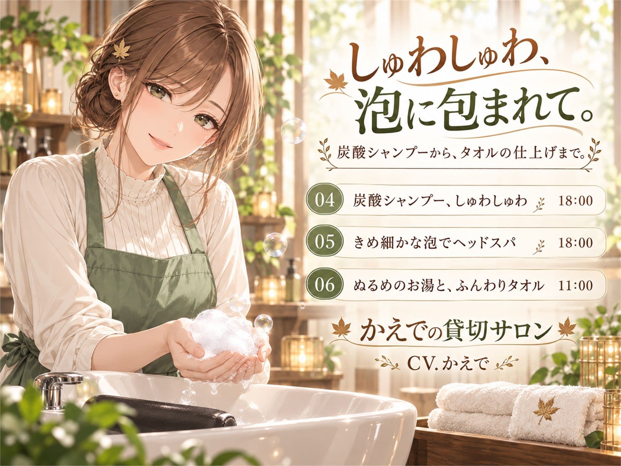 かえでの貸切サロン ― 耳かきと炭酸泡のごほうび時間 サンプル3