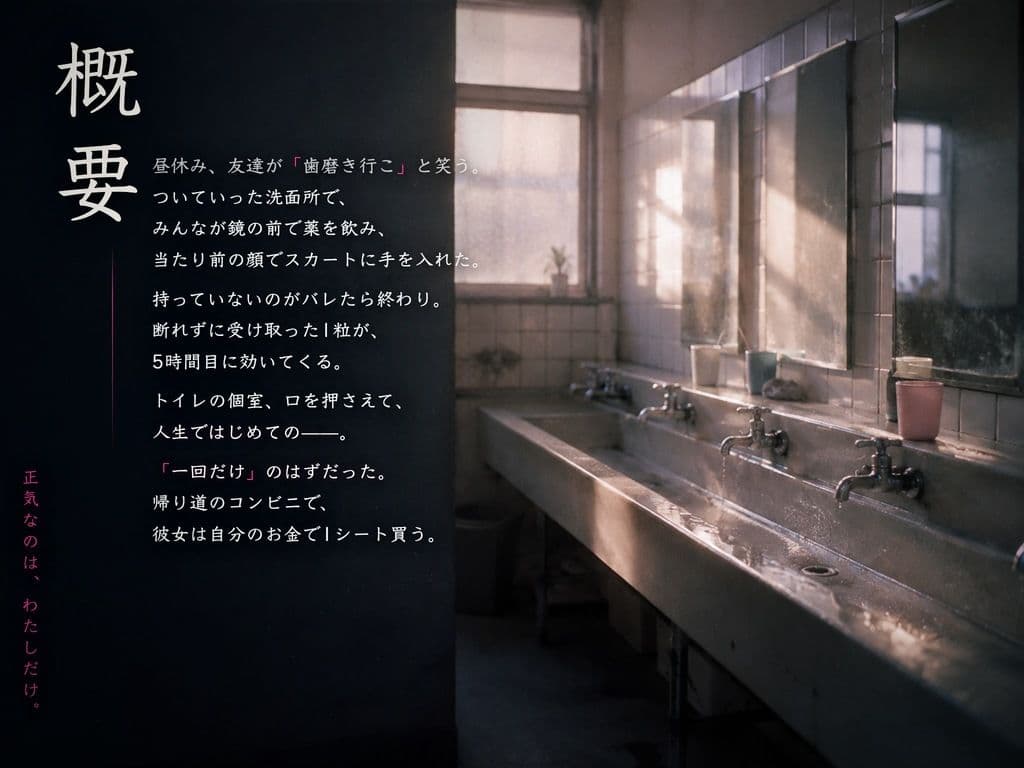【常識改変×校則で媚薬必須】唯一正気だったJKが媚薬歯磨きをさせられ、放課後の隠れ倉庫でよだれ垂らして中出し懇願した結果、クラスで一番のちんぽ狂いに堕ちました。 サンプル2