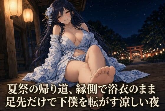 浴衣の足で焦らされる夏祭の夜