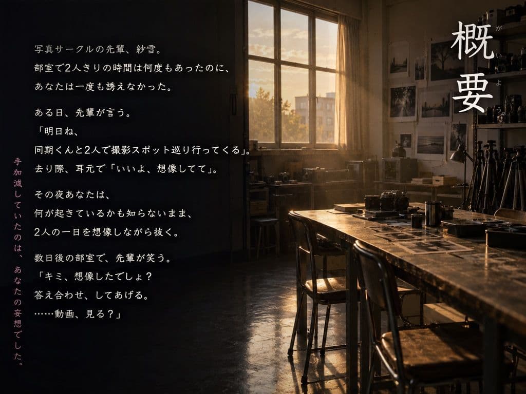 【妄想BSS×動画見せながら報告オナサポ】片想い中の先輩のデートを想像して鬱勃起した僕に、何度も生中出しされたハメ撮りを優しい声と動画でデート後に報告されました サンプル2