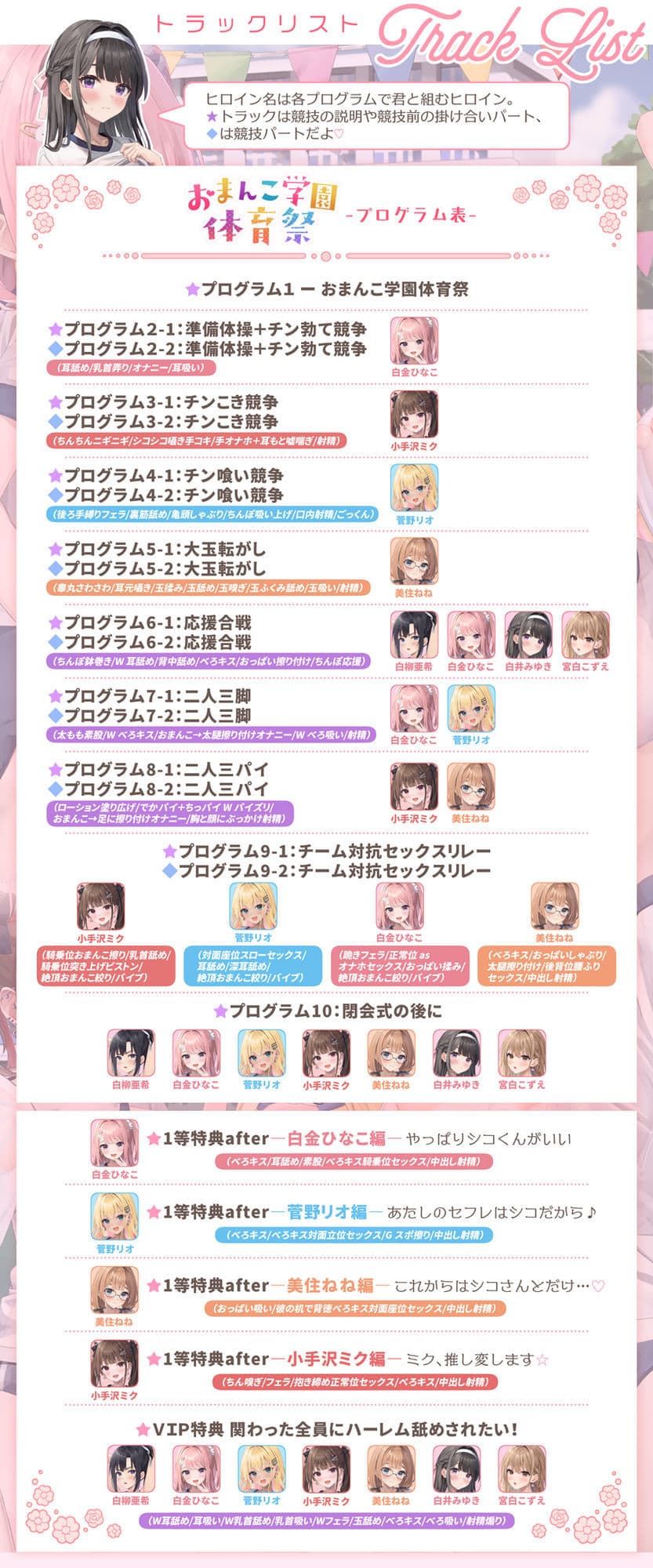 【7人×4.5時間超★豪華7大特典★】おま〇こ学園体育祭≪早漏よわチン争奪戦！≫ 〜陰キャで学年カースト最下位の僕が7人の女子にイカされまくった伝説の日〜 サンプル5