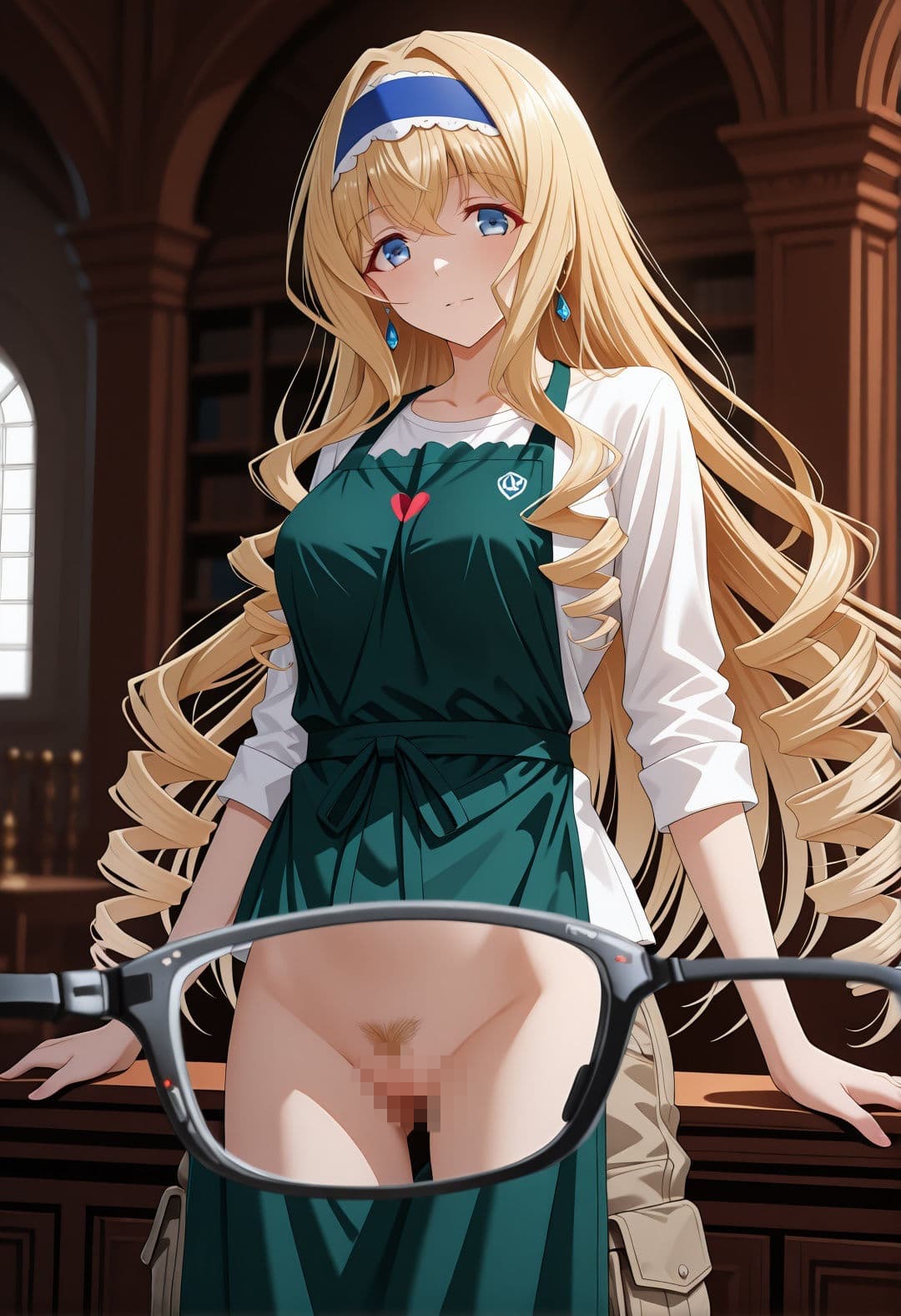 セ〇リア・オ〇コット パロディ 図書館凌● 金髪美女NTR 妊娠中出しぶっかけエロCG集 サンプル3