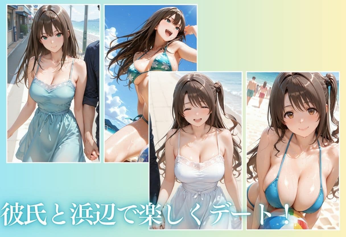 夏の海でナンパされ…彼氏の留守中にテントと砂浜で寝取りSEX Vol.2 サンプル4