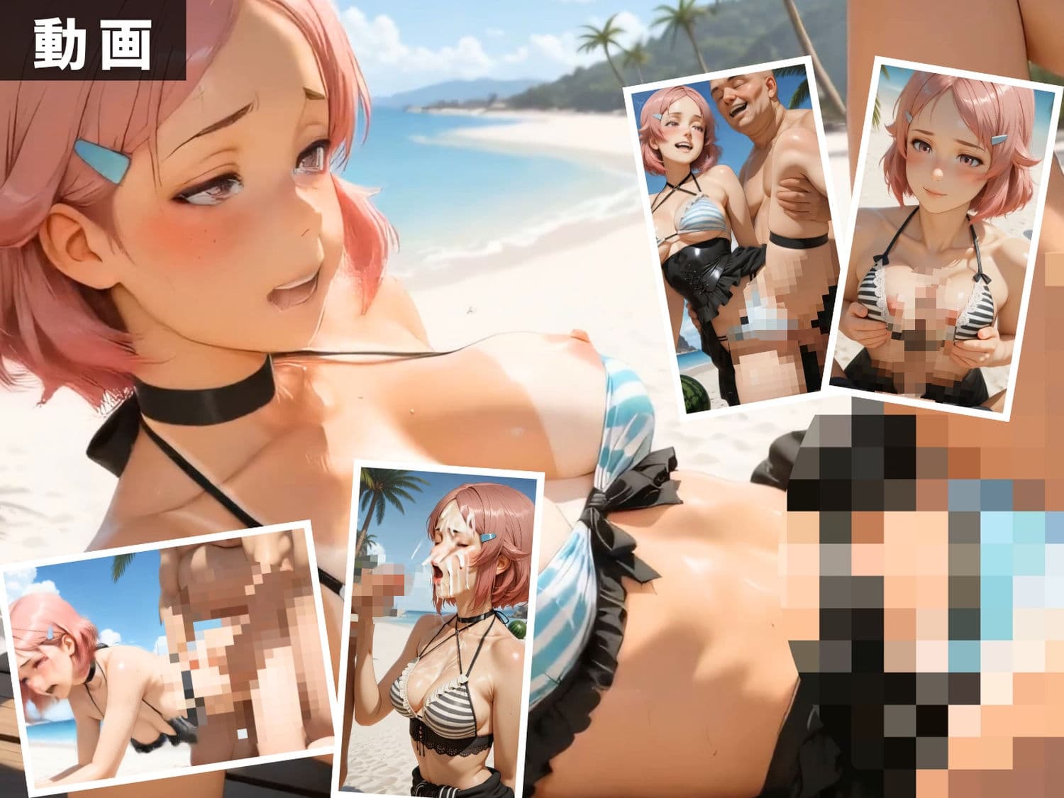 ソ●ドアート・オンライン 〜波濤の聖女たちと禁断の海姦〜【セット作品】 サンプル6