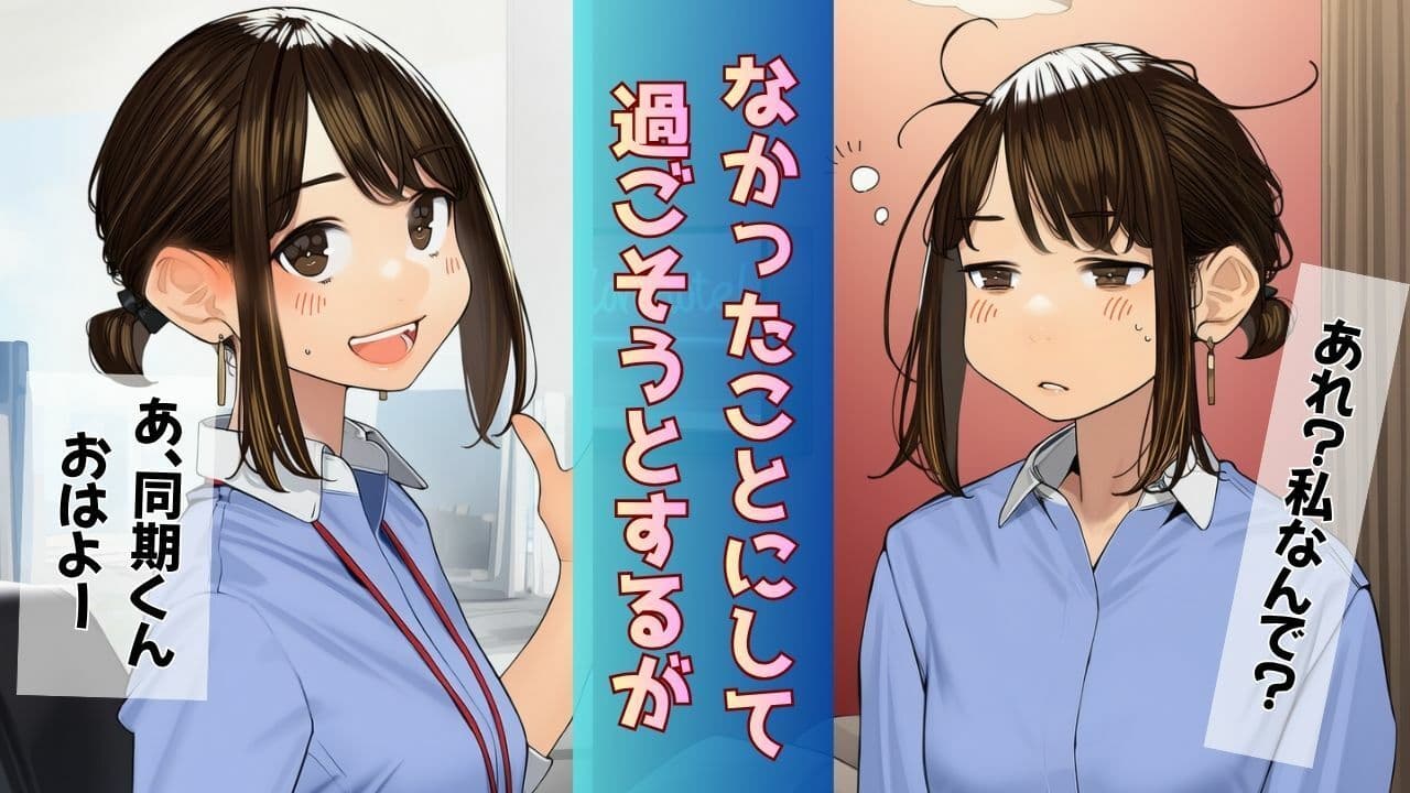 【寝取られ同期ちゃん】同期くんの机でヤられまくって完堕する話 サンプル5