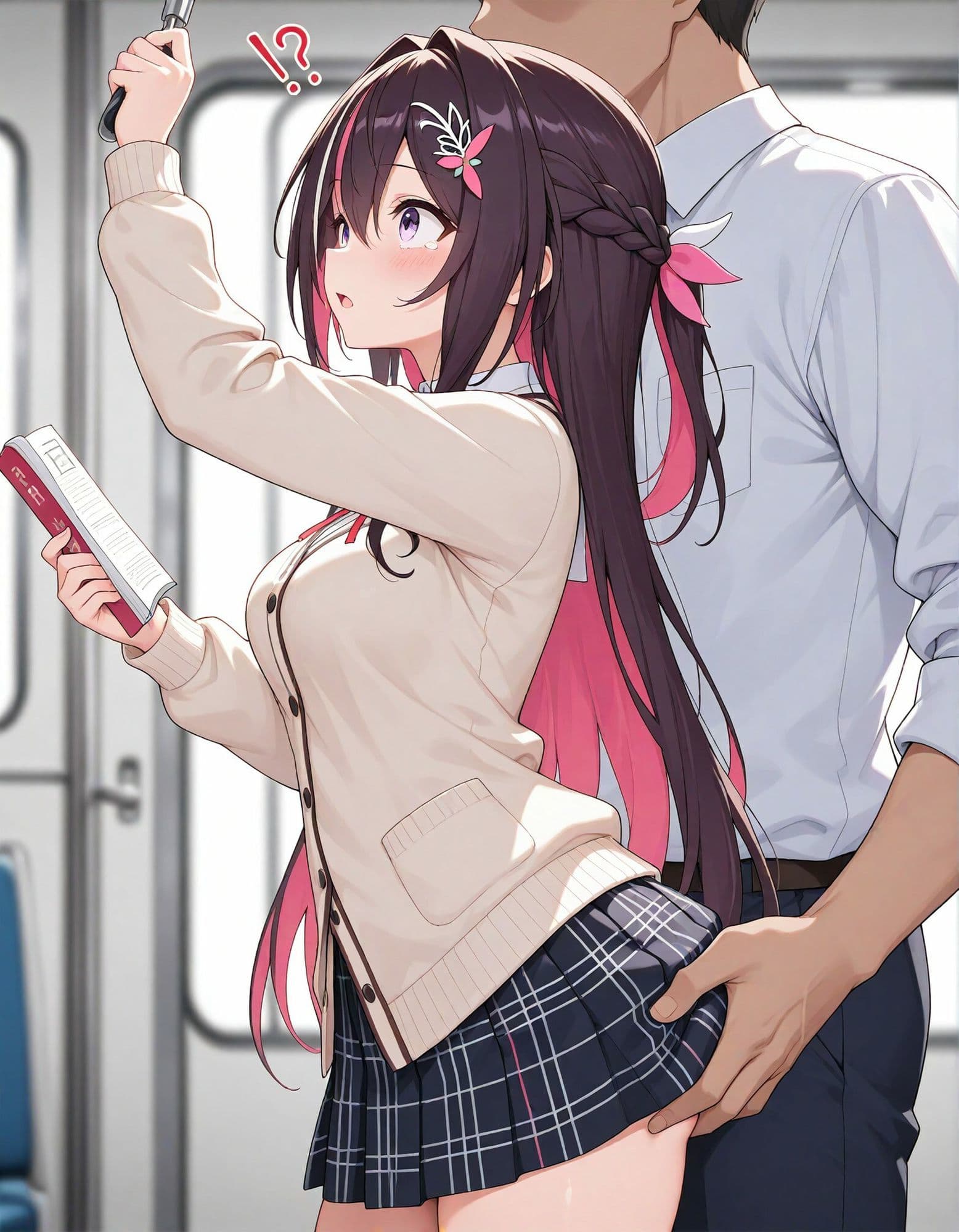 【動画付き】痴●電車 犯●れた少女 AZ●i編 サンプル3