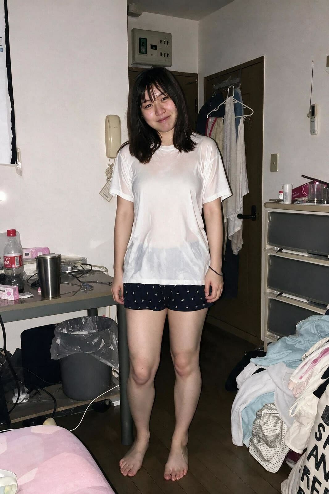 【個人撮影・流出】一人暮らしのみさき(24)|彼氏にも見せたことない、部屋での無防備な’素’ サンプル2