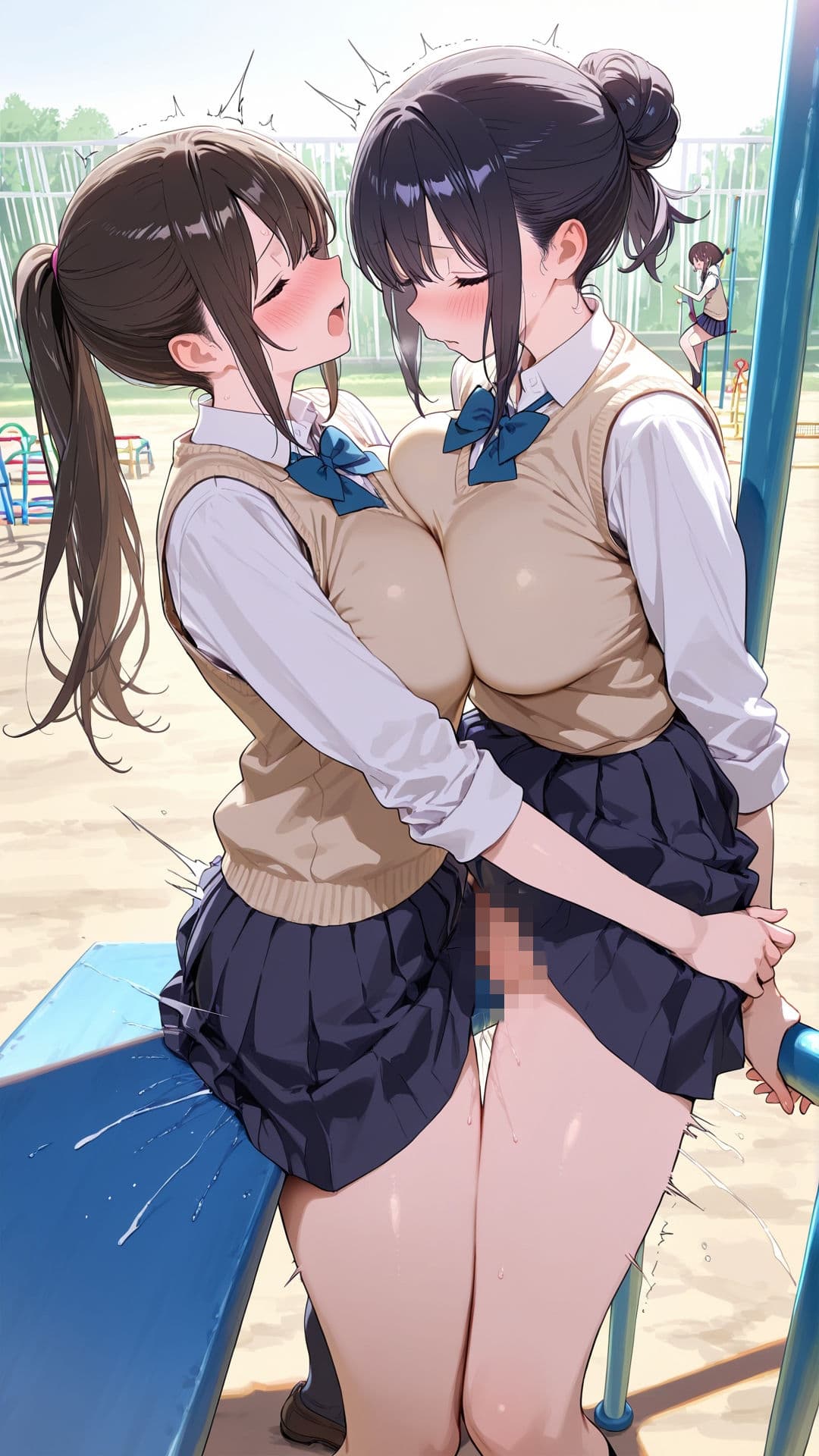 【角オナニー動画】きもちいい角を見つけちゃった女の子たち〜パート(12)「雪見だいふくちゃん」&「Amiちゃん」の2人でオナニー サンプル5