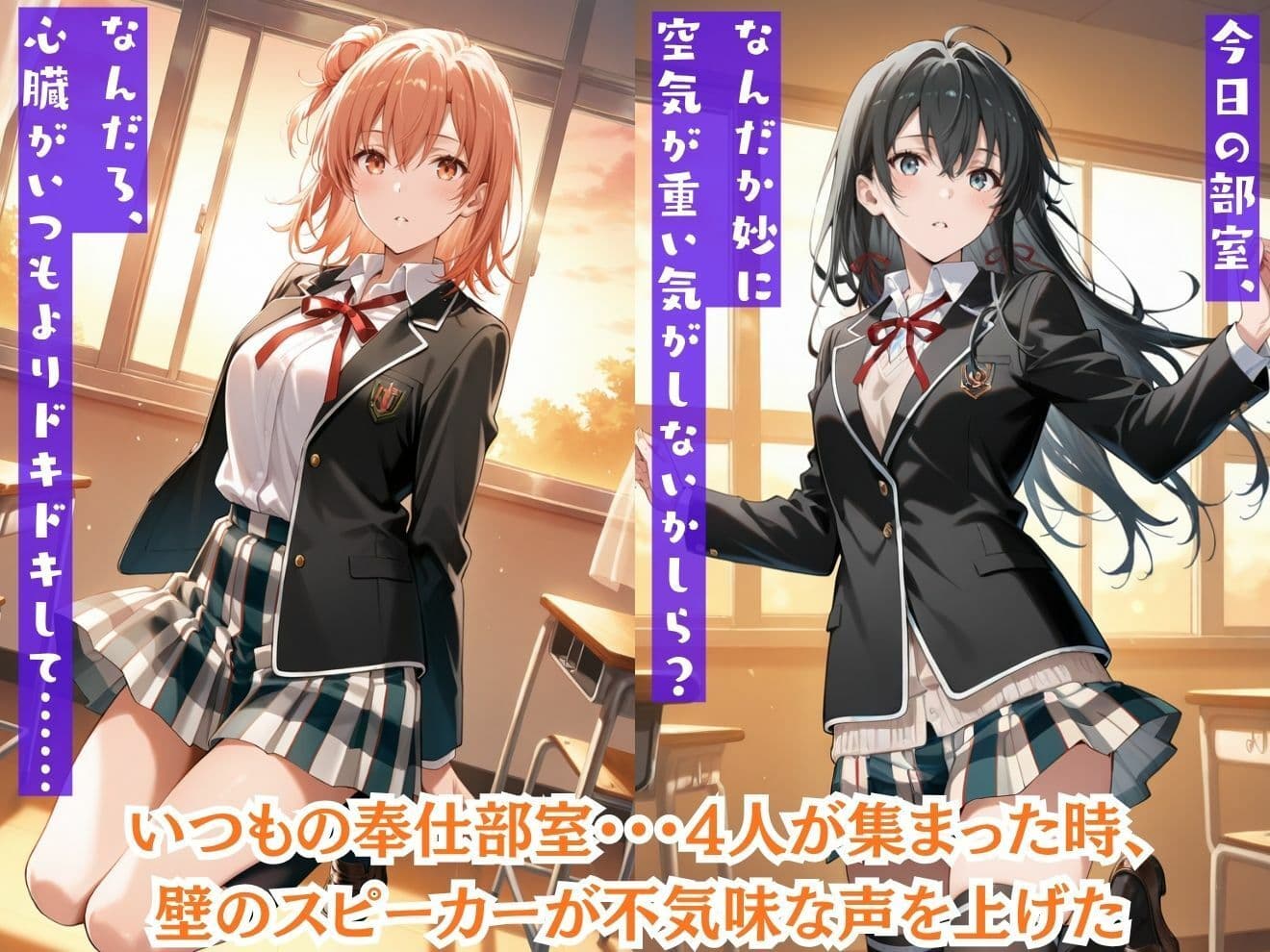 もしもキュートな奉仕部のヒロイン達を強●的に○○の力で着せ替え人形に堕として弄んだら?俺ガイル編 サンプル1