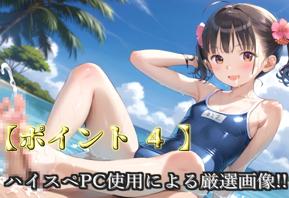 【プレミアシリーズ】【豪華特典あり】水泳部つるぺたロリ学園乱交 真夏のビーチで集団乱痴 修学旅行編【500個】 サンプル6