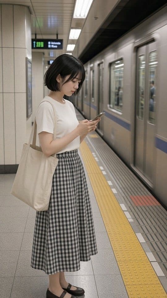 【逆さ撮り】お嬢様育ちの女子大生、月曜〜金曜の通学電車パンチラ記録 〜SNSの清楚な彼女が知らない秘密〜 サンプル6