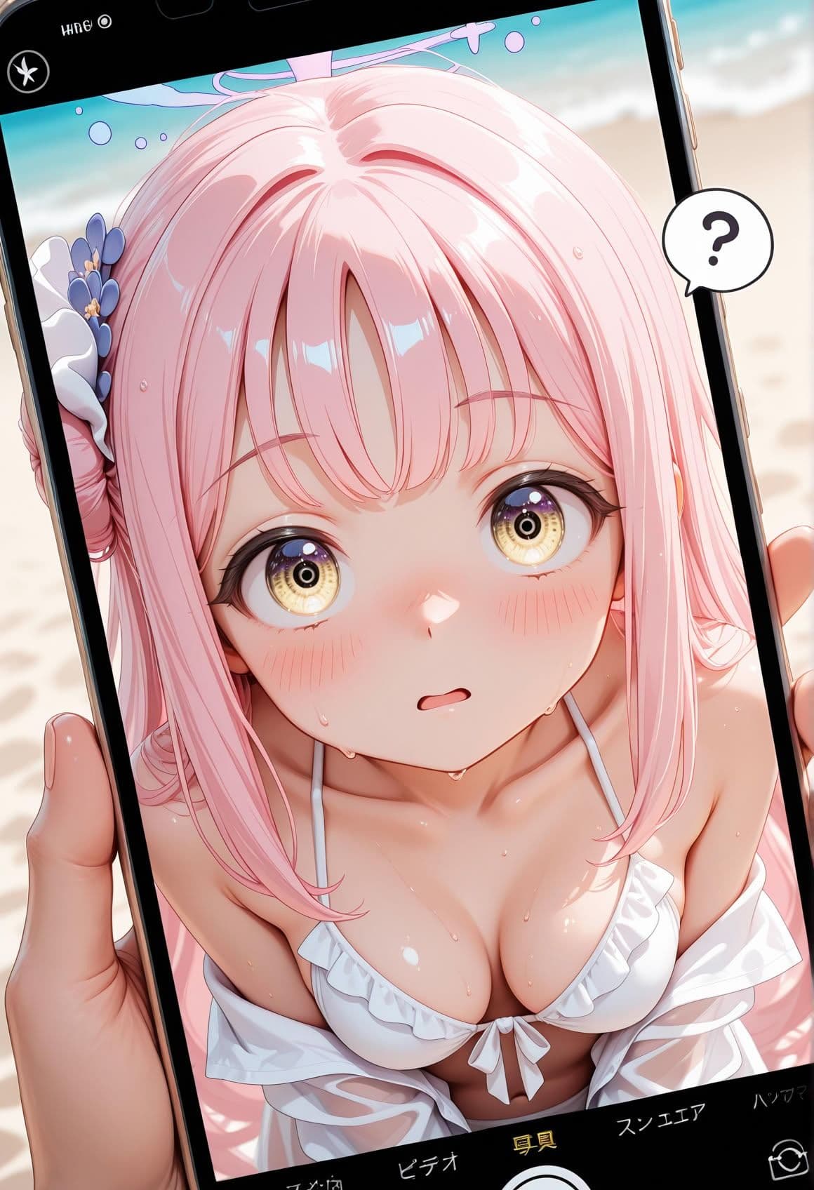 催● 渚物語 〜ブル〇カ 聖園〇カ 水着ビキニ編〜 海水浴で賑わう常夏のビーチ、そして蘇るあの日の悪夢 サンプル2