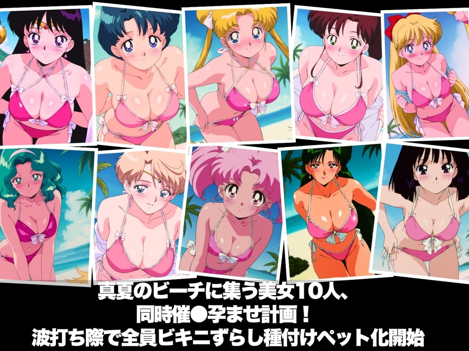 真夏の海辺で堕ちて 〜おじさんの虜になって妊娠するまで〜 セ●ラームーン編 サンプル1