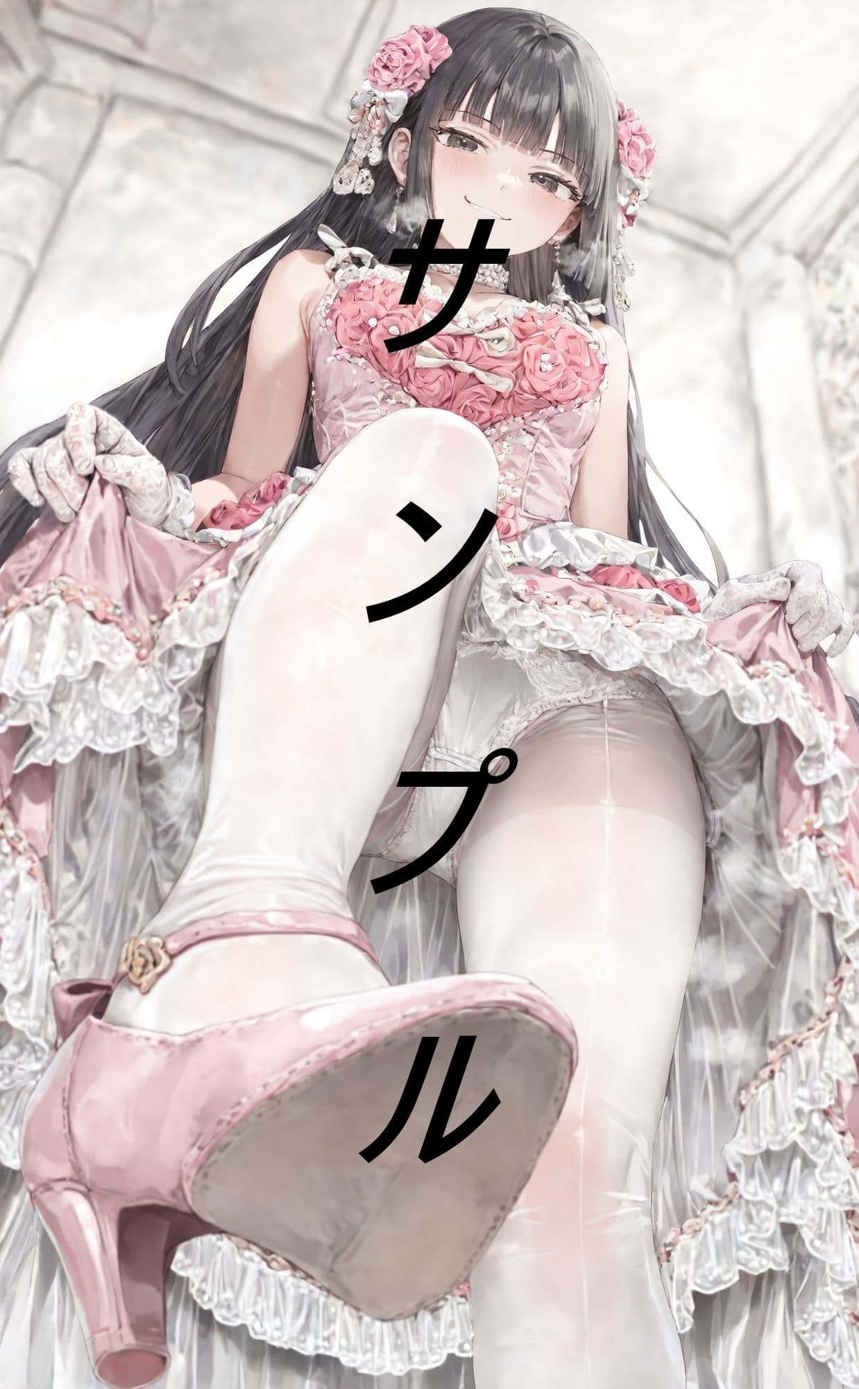 黒髪姫カット姫に見下される画集 サンプル6