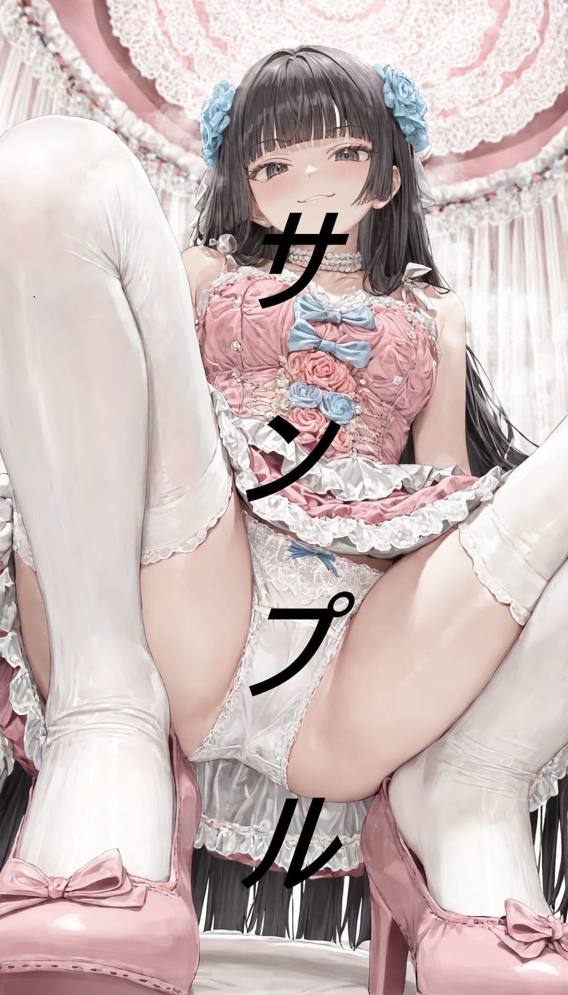 黒髪姫カット姫に見下される画集 サンプル9