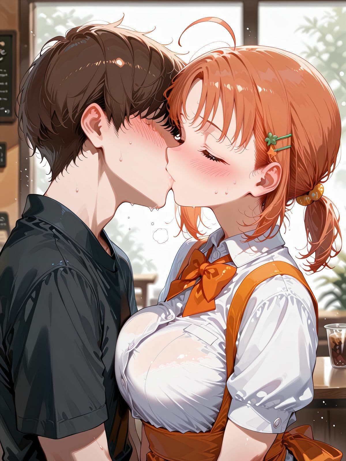 人気ヒロインたちとカフェでえっち サンプル1